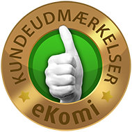Udmærket med eKomi-bronzemærket!