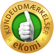 Udmærket med eKomi-guldmærket!